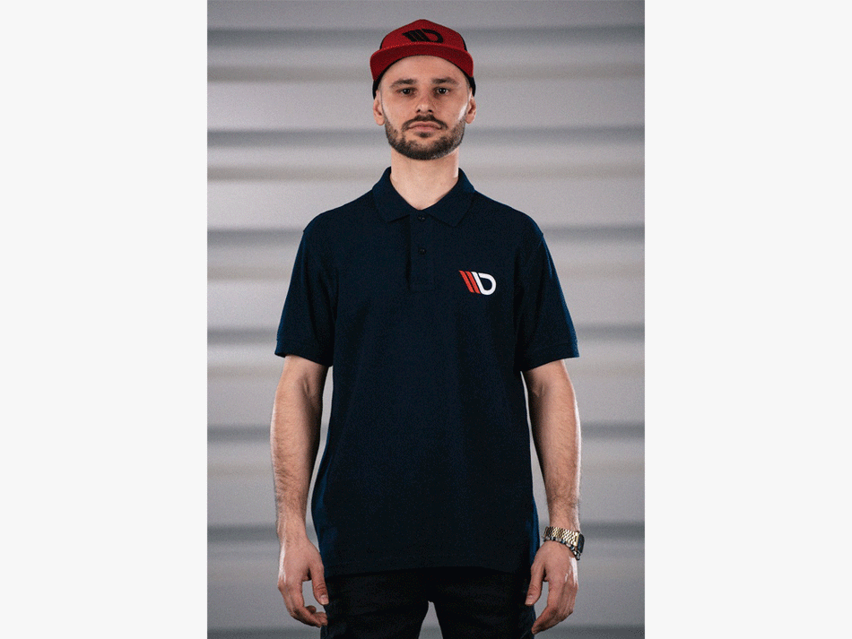 Maxton Design Classic Polo Shirt Mens - Navy Blue - MX-POLO-NAVYBLUE-MENS-1 - Image 2