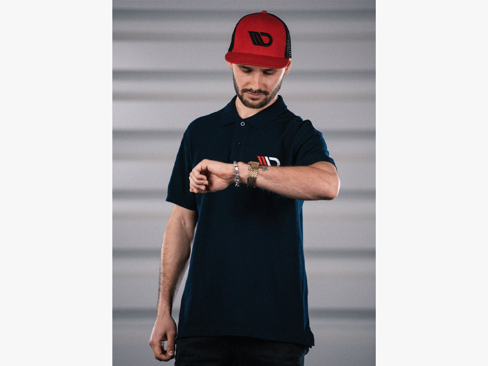 Maxton Design Classic Polo Shirt Mens - Navy Blue - MX-POLO-NAVYBLUE-MENS-1 - Image 4