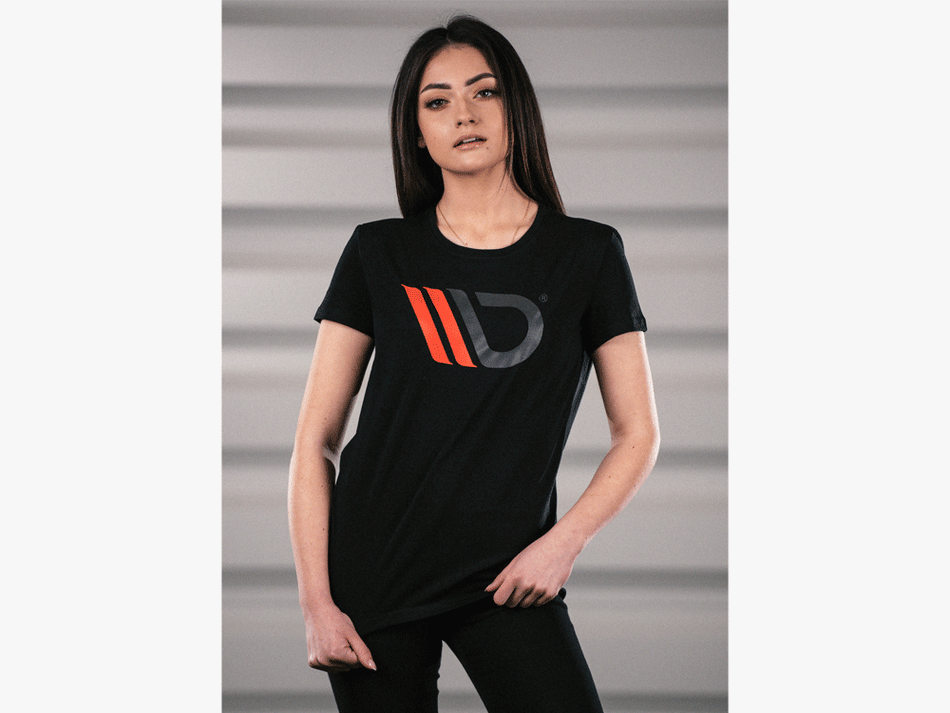 Maxton Design Classic Tshirt Womens Slim - Black - V.1 - MA-TSHRT-BLK-WMNS-SLM-1 - Image 1