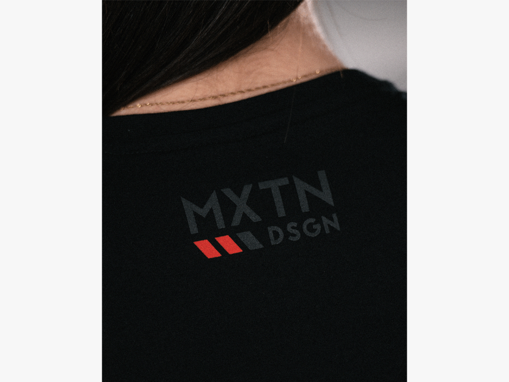 Maxton Design Classic Tshirt Womens Slim - Black - V.1 - MA-TSHRT-BLK-WMNS-SLM-1 - Image 4