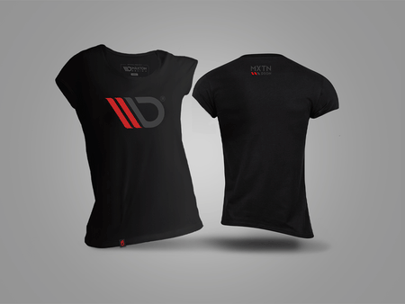 Maxton Design Classic Tshirt Womens Slim - Black - V.1 - MA-TSHRT-BLK-WMNS-SLM-1 - Image 5