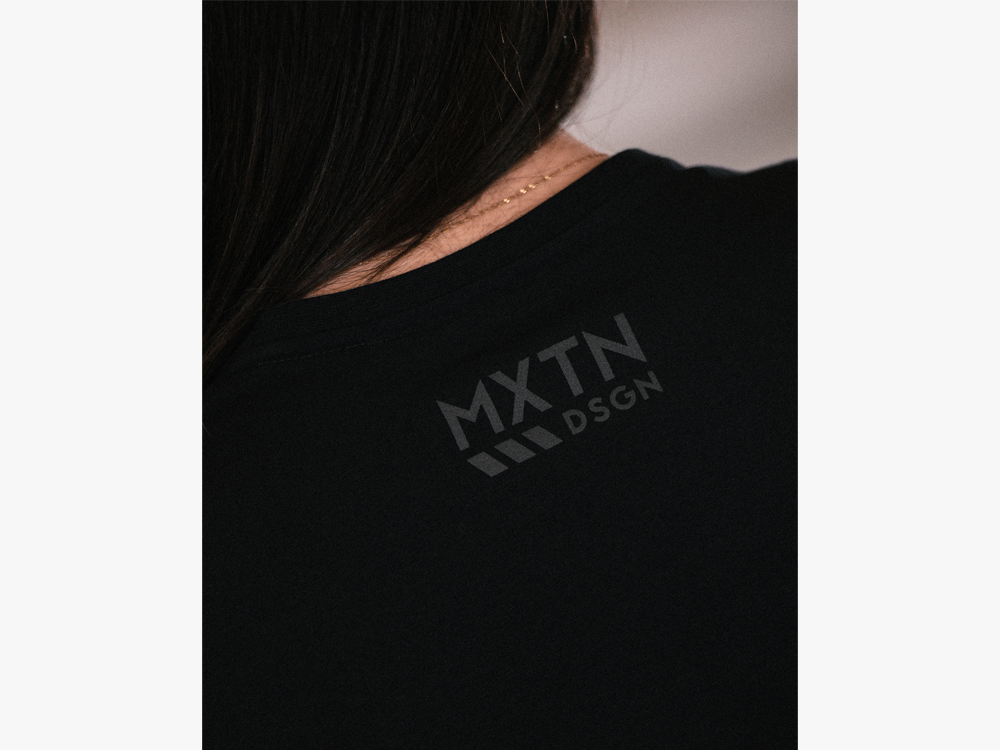 Maxton Design Classic Tshirt Womens Slim - Black - V.2 - MA-TSHRT-BLK-WMNS-SLM-2 - Image 5