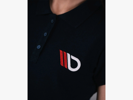 Maxton Design Classic Polo Shirt Womens - Navy Blue - MX-POLO-NAVYBLUE-WMNS-1 - Image 4