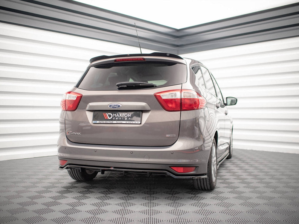 Maxton Design Central Rear Splitter (Vertical Bars) Ford C-Max Mk2 - FO-CMAX-2-RD1G+RD2G - Image 2