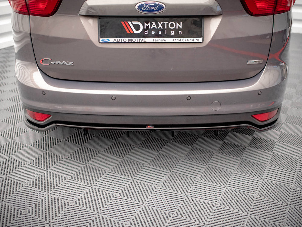 Maxton Design Central Rear Splitter (Vertical Bars) Ford C-Max Mk2 - FO-CMAX-2-RD1G+RD2G - Image 3