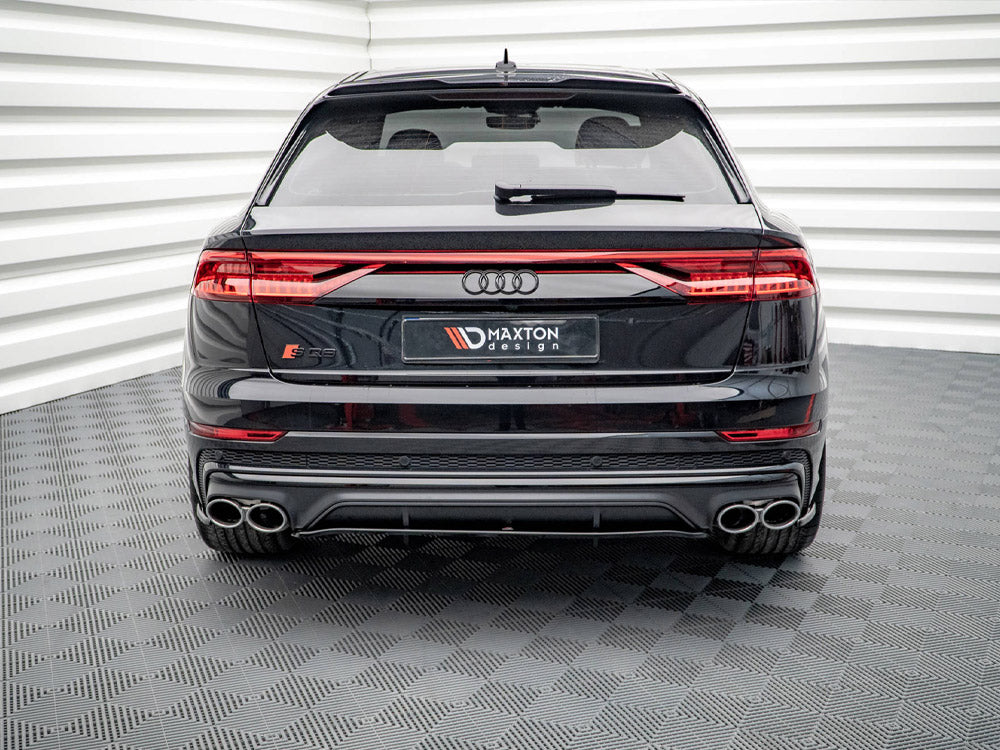 Maxton Design Central Rear Splitter (Vertical Bars) V.1 Audi SQ8 Mk1 - AU-SQ8-1F-RD1G+RD2G - Image 2