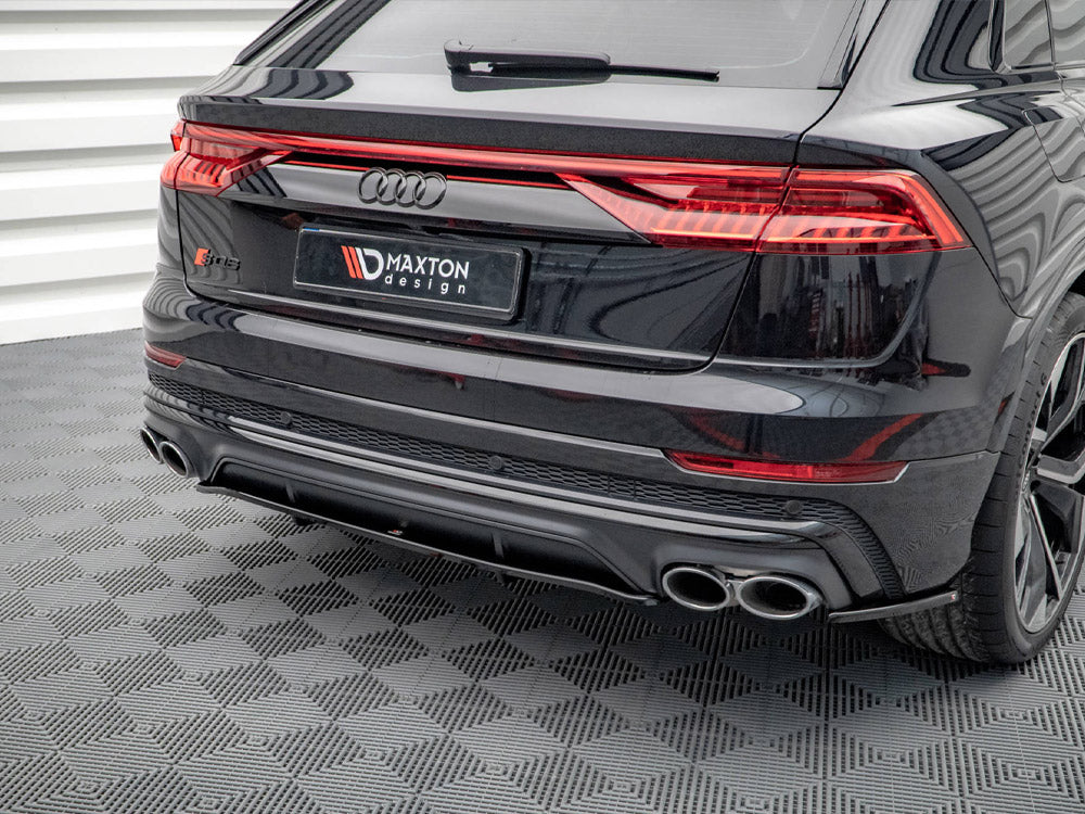 Maxton Design Central Rear Splitter (Vertical Bars) V.1 Audi SQ8 Mk1 - AU-SQ8-1F-RD1G+RD2G - Image 3