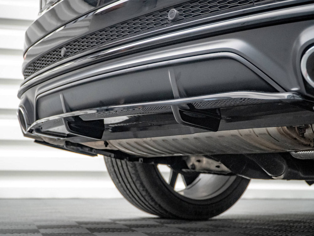 Maxton Design Central Rear Splitter (Vertical Bars) V.1 Audi SQ8 Mk1 - AU-SQ8-1F-RD1G+RD2G - Image 4