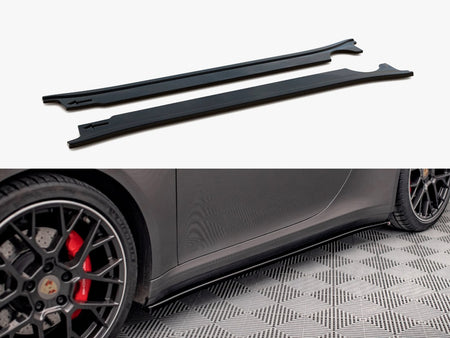 Maxton Design Side Skirt Diffusers Porsche 911 Carrera 4S 992 - PO-911-992-CA-4S-SD1G - Image 1