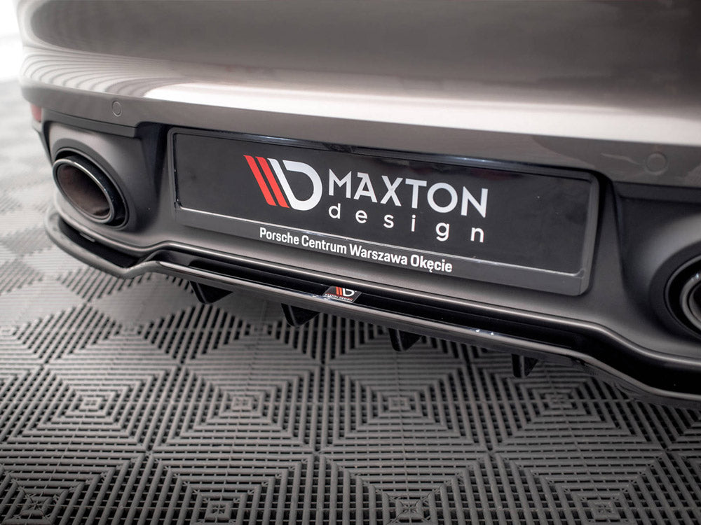 Maxton Design Rear Splitter (Vertical Bars) Porsche 911 Carrera 4S 992 - PO-911-992-CA-4S-RD1G+RD2G - Image 4