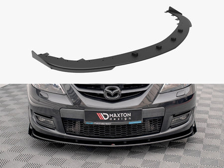 Maxton Design Street PRO Front Splitter V.1 + Flaps Mazda 3 MPS Mk1 - MA3MPS1CNC-FD1B+FSF1G - Image 1
