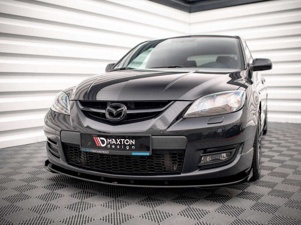 Maxton Design Street PRO Front Splitter V.1 + Flaps Mazda 3 MPS Mk1 - MA3MPS1CNC-FD1B+FSF1G - Image 2