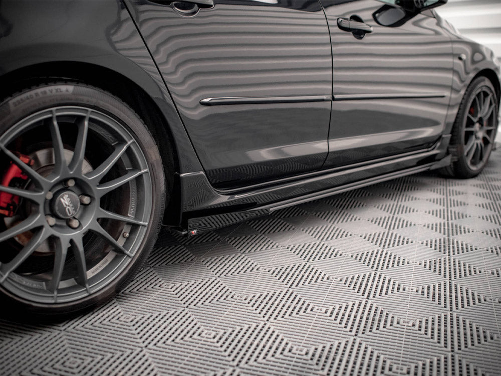 Maxton Design Street PRO Side Skirts Diffusers + Flaps Mazda 3 MPS Mk1 - MA3MPS1CNC-SD1B+SF1G - Image 3