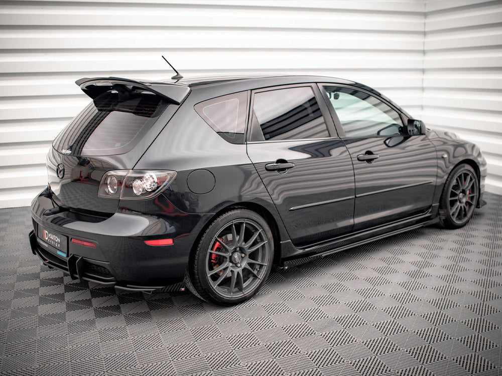 Maxton Design Street PRO Side Skirts Diffusers + Flaps Mazda 3 MPS Mk1 - MA3MPS1CNC-SD1B+SF1G - Image 2