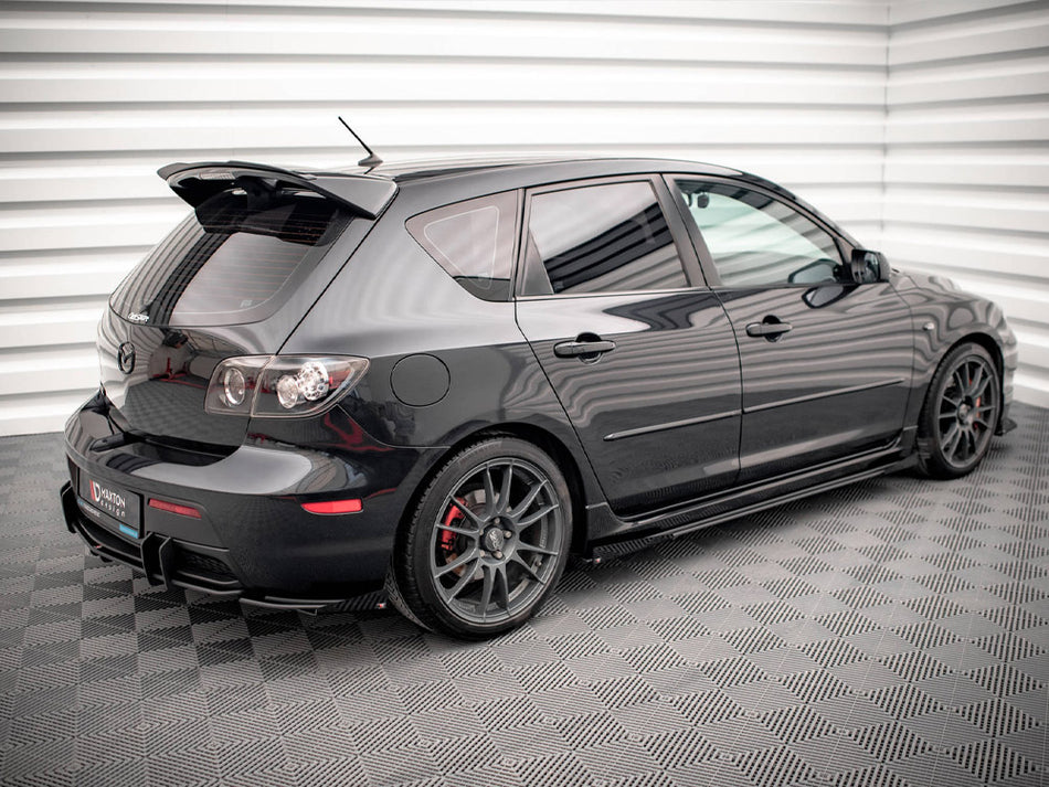 Maxton Design Street PRO Side Skirts Diffusers + Flaps Mazda 3 MPS Mk1 - MA3MPS1CNC-SD1B+SF1G - Image 2