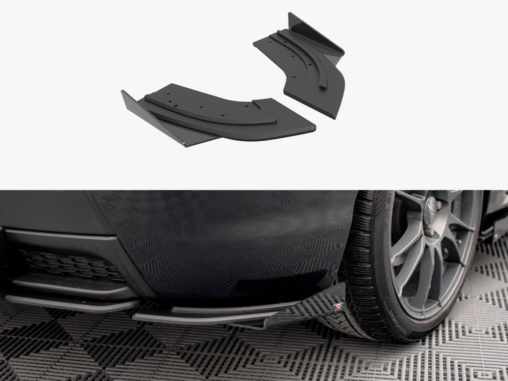 Maxton Design Street PRO Rear Side Splitters + Flaps Mazda 3 MPS Mk1 US-Spec Version - MA3MPS1CNC-RSD1B+RSF1G - Image 1