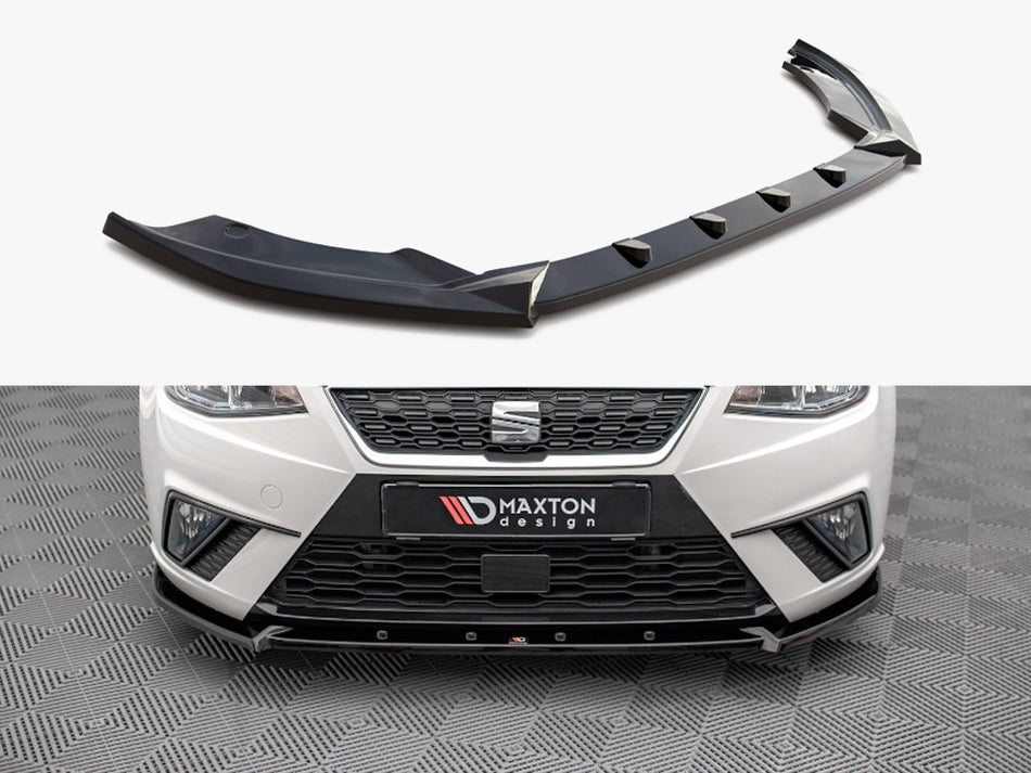 Maxton Design Front Splitter V.1 Seat Ibiza FR / Standard Mk5 - SE-IB-5-FD1G - Image 1