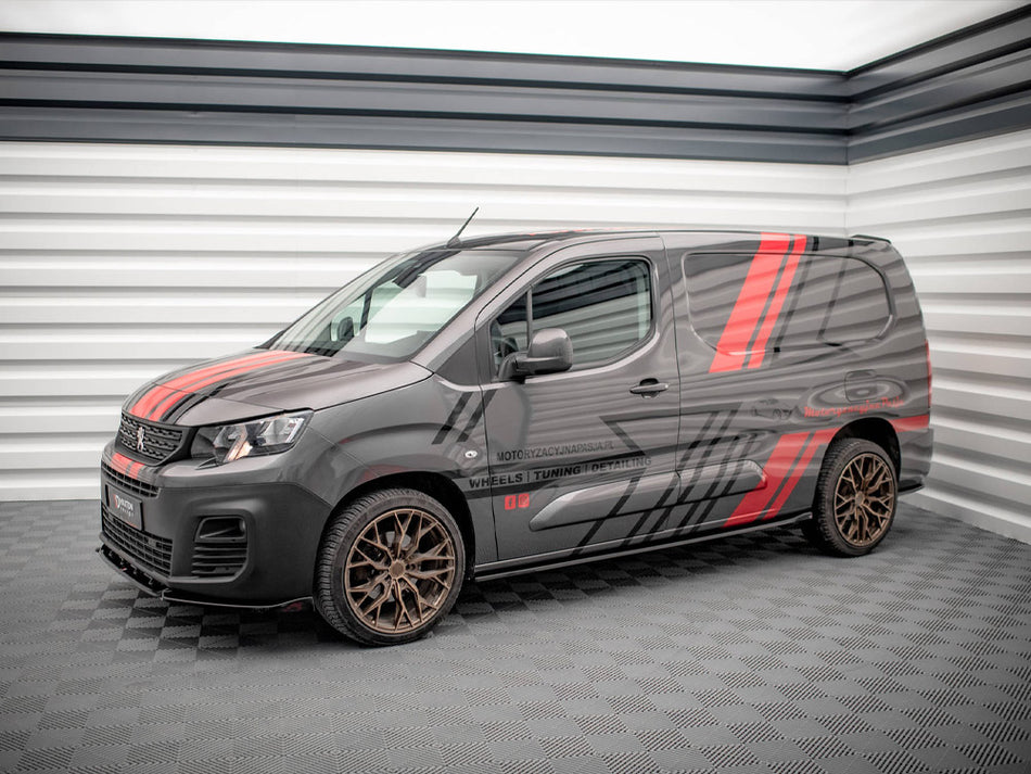 Maxton Design Side Skirts Diffusers Peugeot Partner Maxi Mk3 - PE-PA-3-SD1G - Image 2