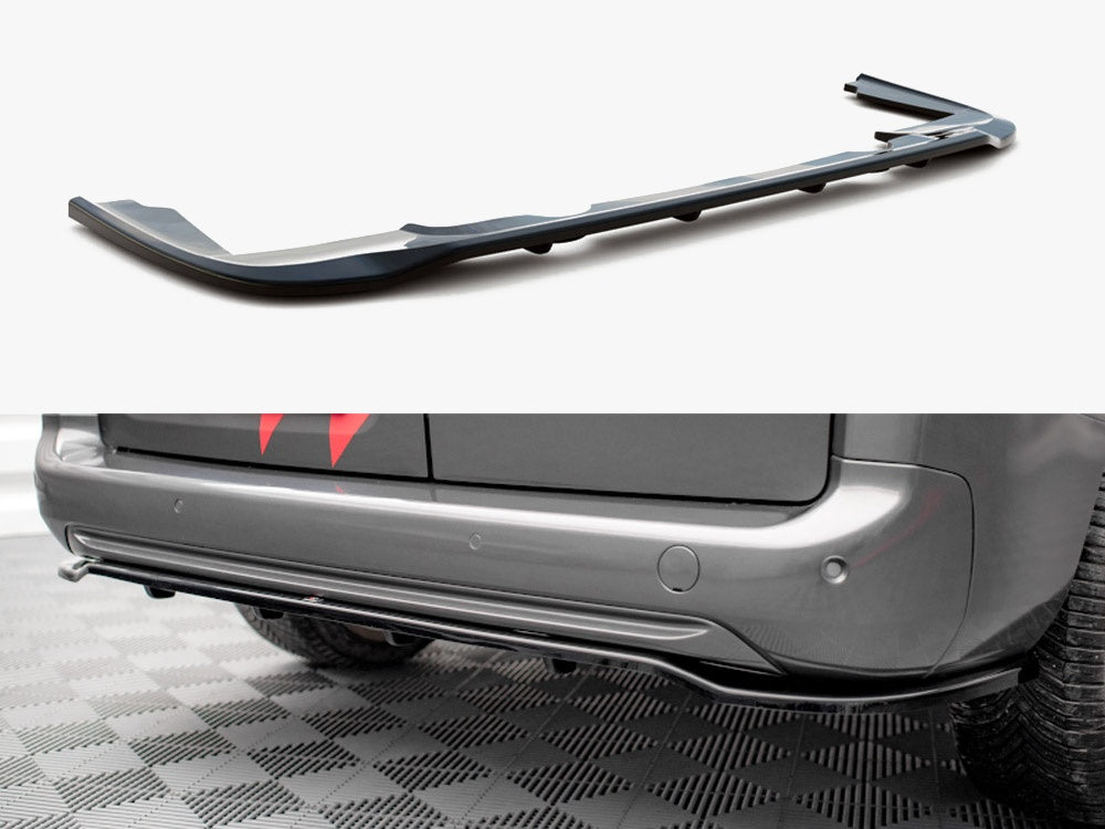 Maxton Design Rear Splitter (Vertical Bars) Peugeot Partner Long Mk3 - PE-PA-3-RD1G+RD2G - Image 1