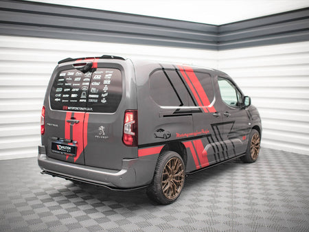 Maxton Design Rear Splitter (Vertical Bars) Peugeot Partner Long Mk3 - PE-PA-3-RD1G+RD2G - Image 2