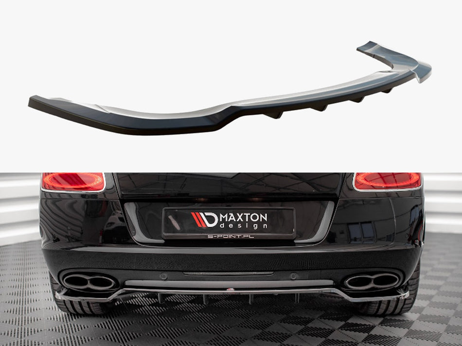 Maxton Design Central Rear Splitter (Vertical Bars) Bentley Continental GT V8 S Mk2 - BE-CO-GT-1F-RD1G+RD2G - Image 1