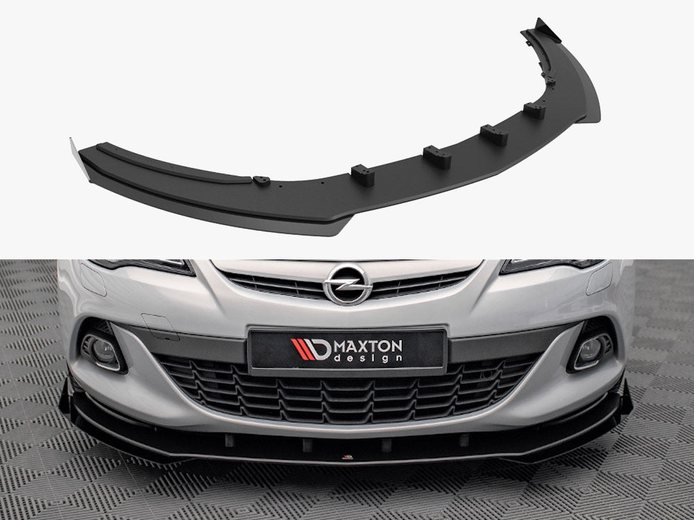 Maxton Design Street PRO Front Splitter V.1 + Flaps Opel Astra GTC OPC-Line J - OPASJGTCOPCLINECNC-FD1B+FSF1G - Image 1