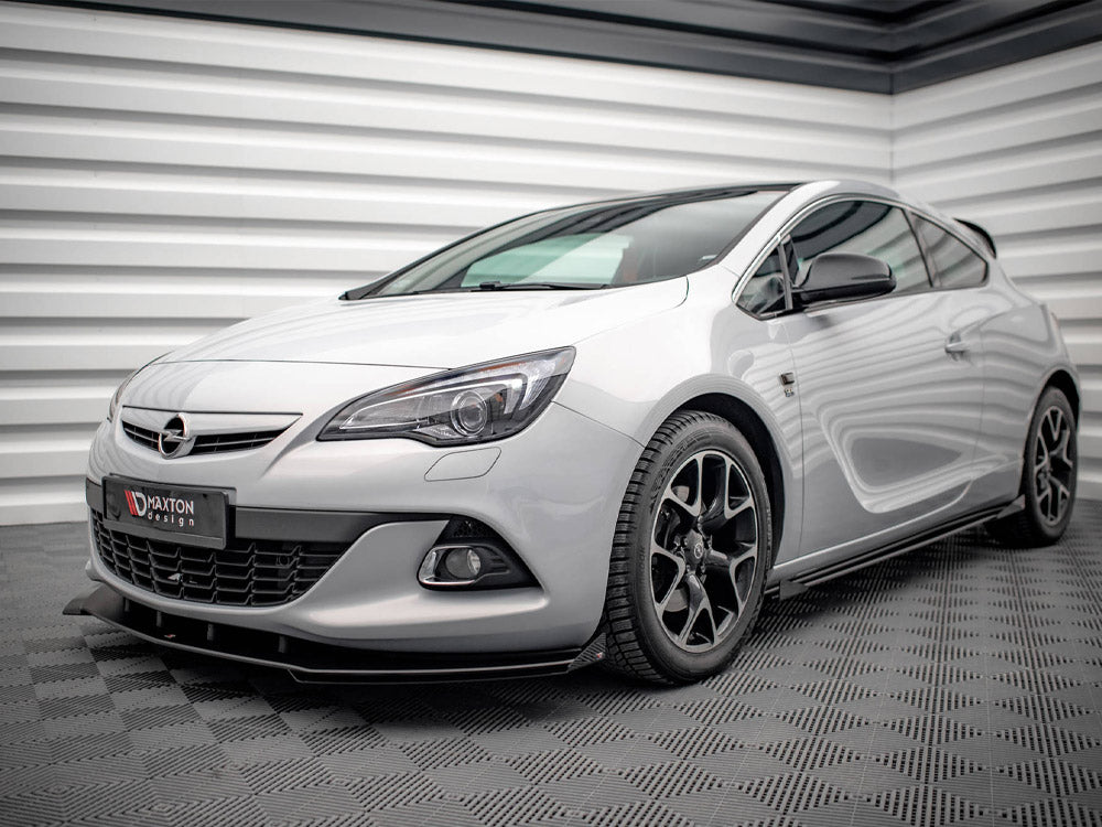 Maxton Design Street PRO Front Splitter V.1 + Flaps Opel Astra GTC OPC-Line J - OPASJGTCOPCLINECNC-FD1B+FSF1G - Image 2