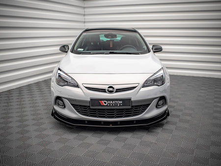 Maxton Design Street PRO Front Splitter V.1 + Flaps Opel Astra GTC OPC-Line J - OPASJGTCOPCLINECNC-FD1B+FSF1G - Image 3