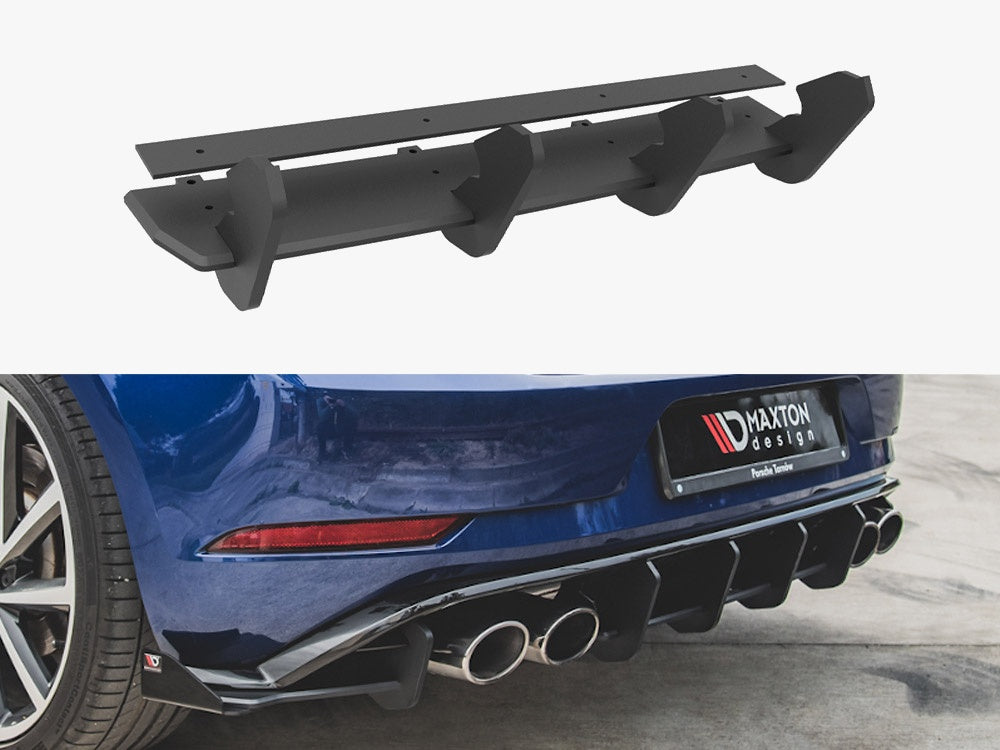 Maxton Design Street PRO Rear Diffuser Volkswagen Golf R Mk7 Facelift - VWGO7FRCNC-RS2B - Image 1