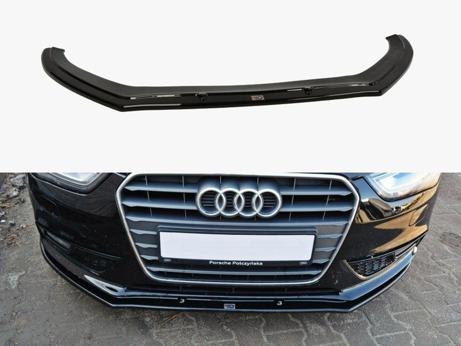 Maxton Design Front Splitter V.1 Audi A4 B8 Facelift - AU-A4-B8F-FD1G - Image 1