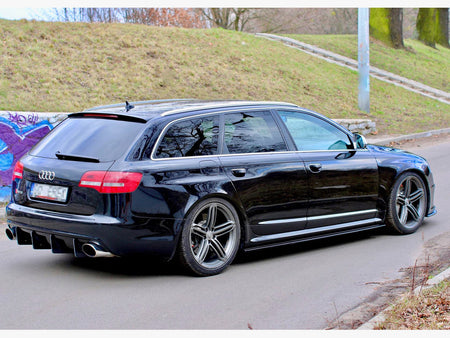 Side Skirts Diffusers Audi RS6 C6 - Carbon Look
