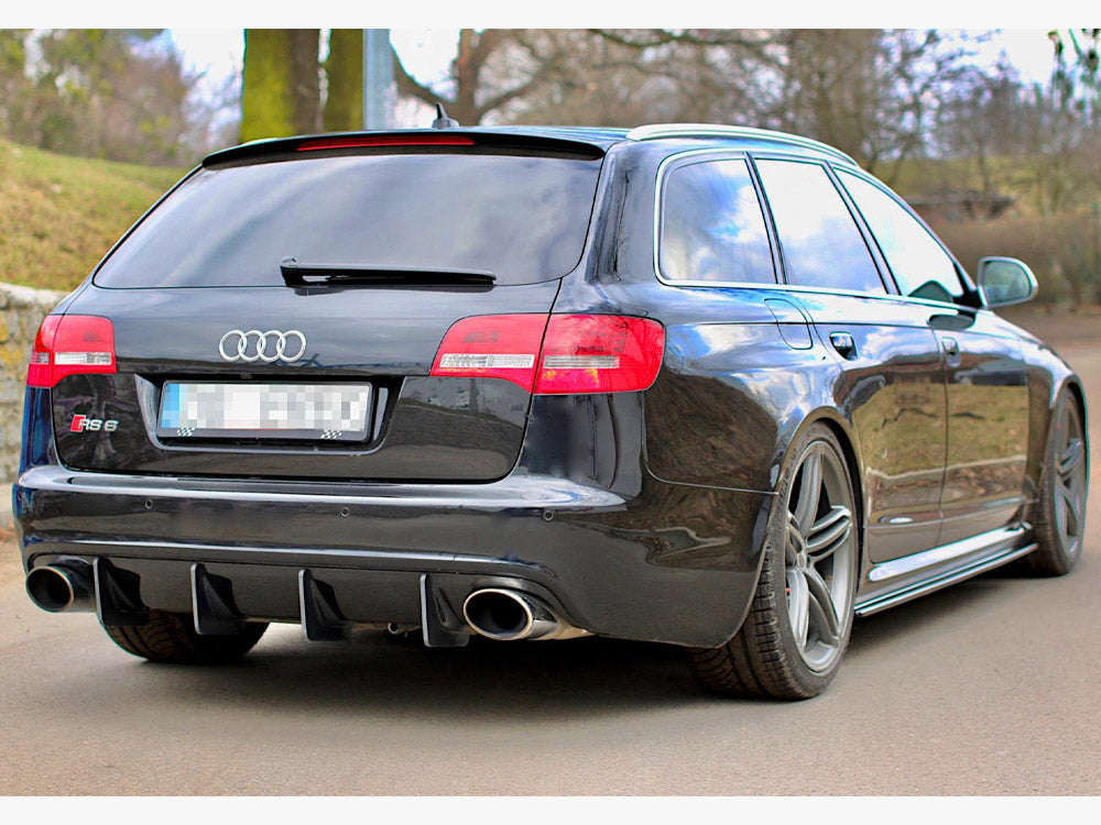 Side Skirts Diffusers Audi RS6 C6 - Carbon Look