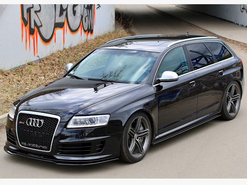Side Skirts Diffusers Audi RS6 C6 - Carbon Look