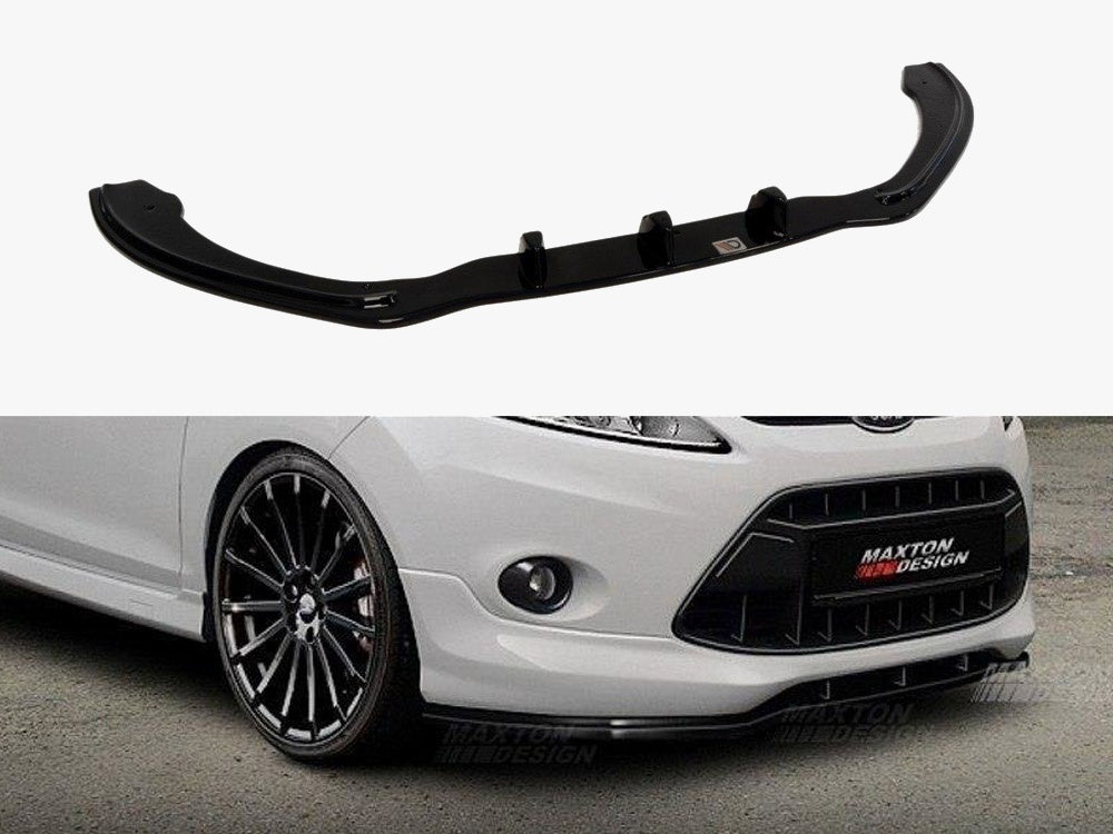 Maxton Design Front Splitter For Ford Fiesta MK7 (For St-line / Zetec S) - FO-FI-7-STLINE-FD1G - Image 1