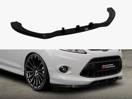 Maxton Design Front Splitter For Ford Fiesta MK7 (For St-line / Zetec S) - FO-FI-7-STLINE-FD1G - Image 1