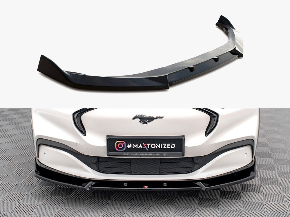 Maxton Design Front Splitter V.1 Ford Mustang Mach-e MK1 - FO-MU-MACHE-1-FD1G - Image 1