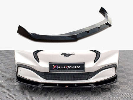 Maxton Design Front Splitter V.1 Ford Mustang Mach-e MK1 - FO-MU-MACHE-1-FD1G - Image 1