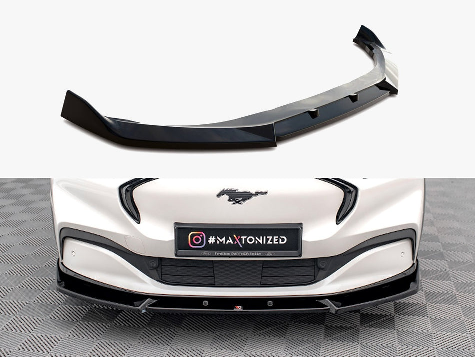 Maxton Design Front Splitter V.1 Ford Mustang Mach-e MK1 - FO-MU-MACHE-1-FD1G - Image 1