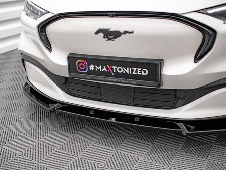 Maxton Design Front Splitter V.1 Ford Mustang Mach-e MK1 - FO-MU-MACHE-1-FD1G - Image 4