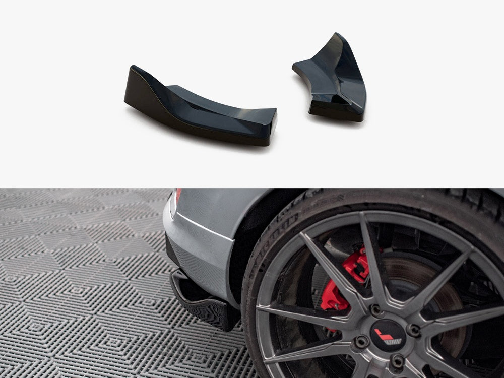Maxton Design Rear Side Splitters V.1 Ford Fiesta Mk8 ST - Carbon Look - FO-FI-8-ST-RSD1C - Image 1