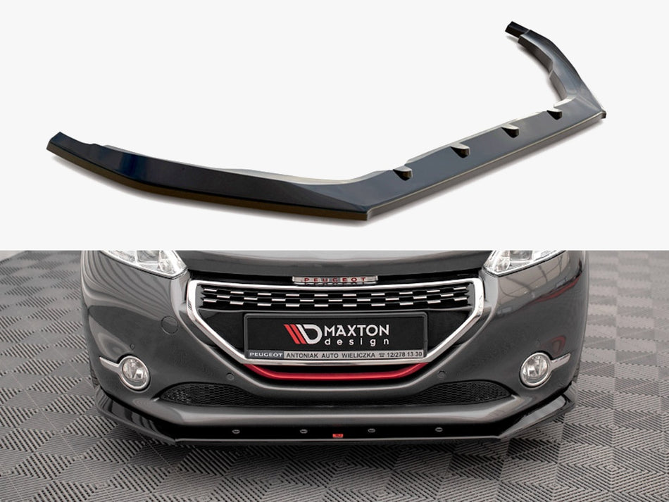 Maxton Design Front Splitter V.1 Peugeot 208 GTI MK1 - PE-208-1-GTI-FD1G - Image 1