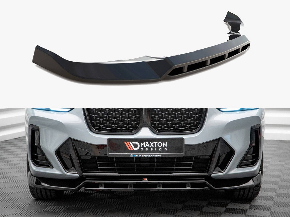 Maxton Design Front Splitter V.1 Bmw X4 M-pack G02 Facelift - BM-X4-02F-MPACK-FD1G+FD1RG - Image 1
