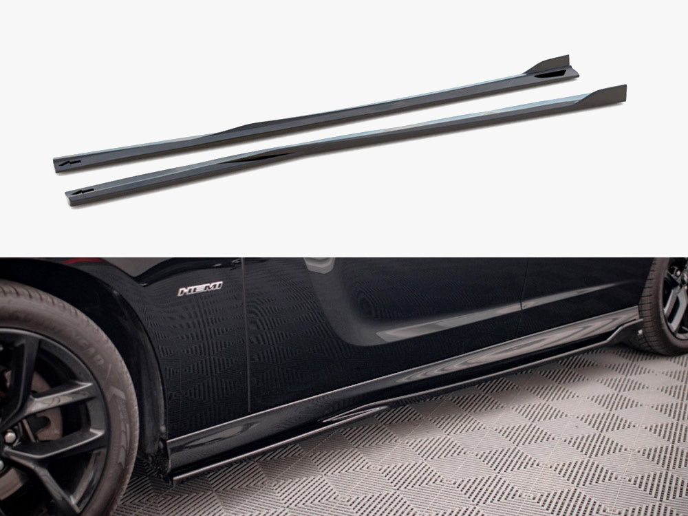 Maxton Design Side Skirts Diffusers Dodge Charger SRT Mk7 Facelift - DO-CH-2-SRT-SD1G - Image 1