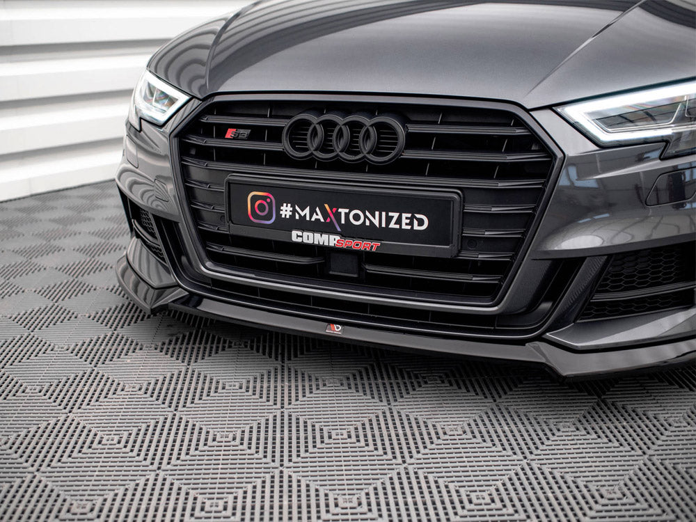 Maxton Design Front Splitter V.3 Audi S3 / A3 S-Line Sportback 8V Facelift - AU-S3-3F-SB-FD3G - Image 4