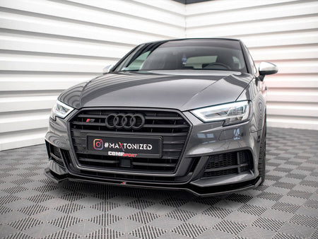Maxton Design Front Splitter V.2 Audi S3 / A3 S-Line Sportback 8V Facelift - AU-S3-3F-SB-FD2G - Image 2