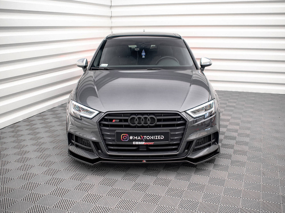 Maxton Design Front Splitter V.2 Audi S3 / A3 S-Line Sportback 8V Facelift - AU-S3-3F-SB-FD2G - Image 3