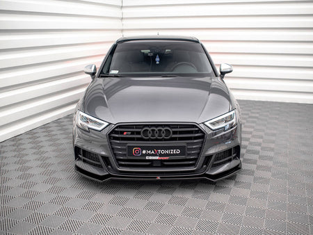 Maxton Design Front Splitter V.2 Audi S3 / A3 S-Line Sportback 8V Facelift - AU-S3-3F-SB-FD2G - Image 3
