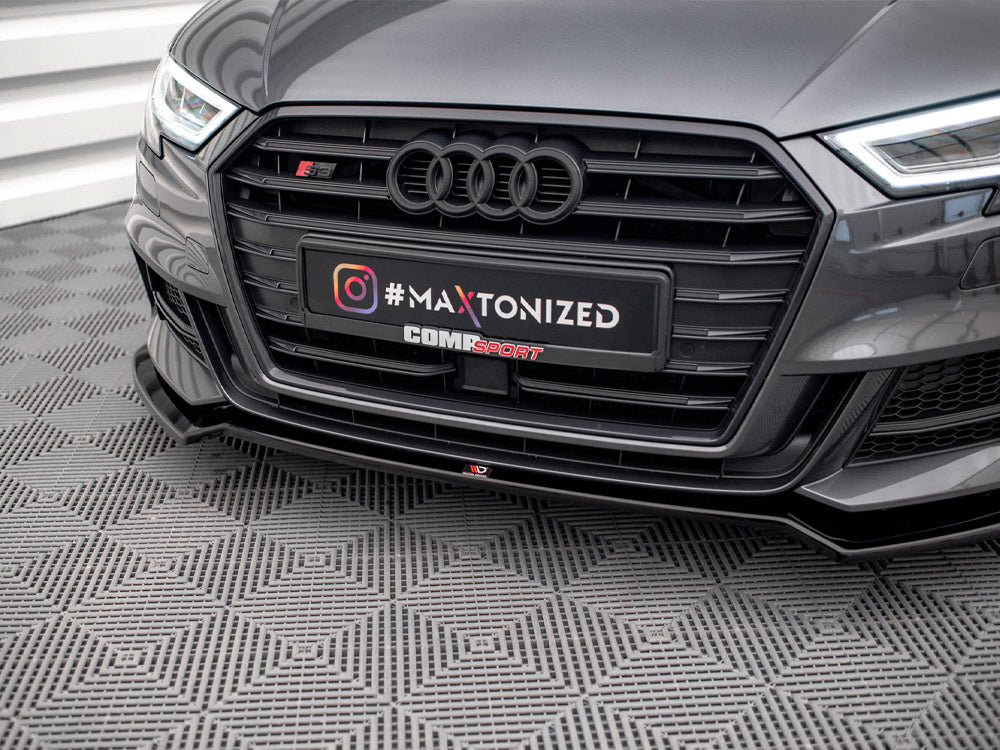 Maxton Design Front Splitter V.2 Audi S3 / A3 S-Line Sportback 8V Facelift - AU-S3-3F-SB-FD2G - Image 4