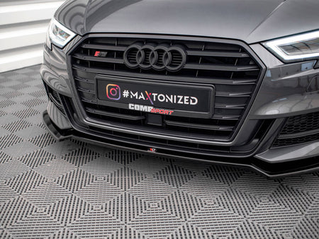 Maxton Design Front Splitter V.2 Audi S3 / A3 S-Line Sportback 8V Facelift - AU-S3-3F-SB-FD2G - Image 4