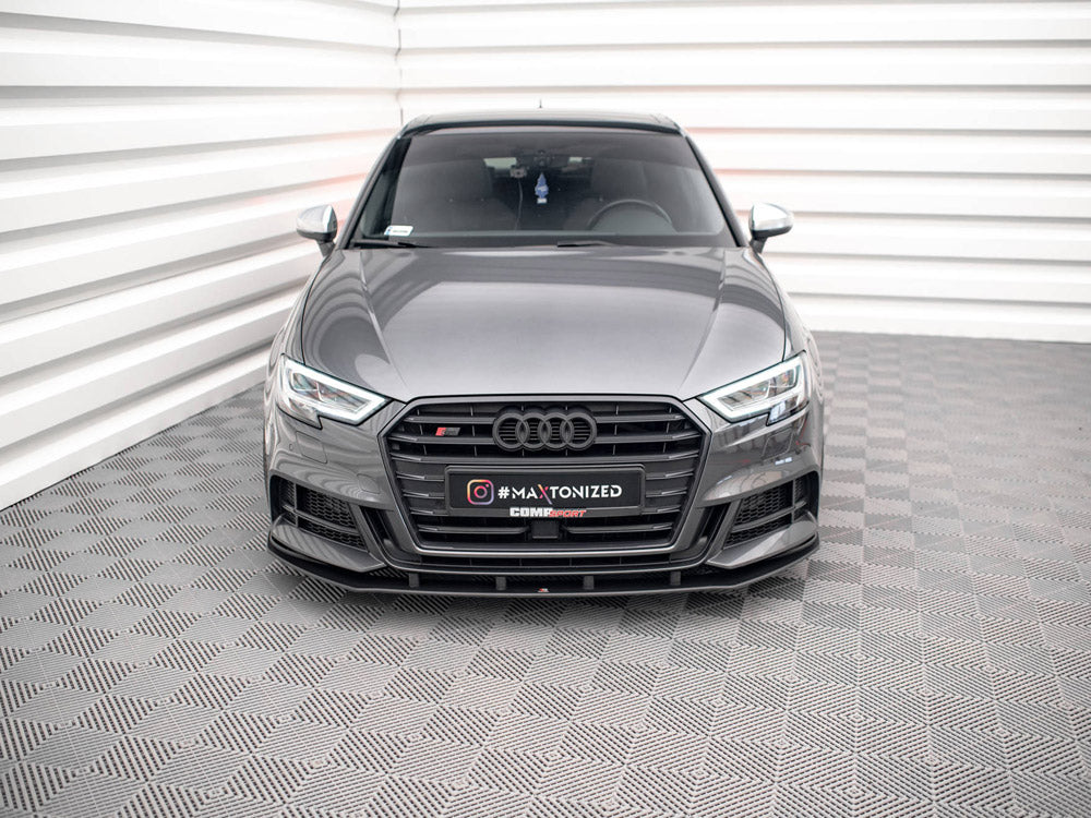 Maxton Design Street PRO Front Splitter Audi S3 / A3 S-Line Sportback 8V Facelift - AUS33FSBCNC-FD1B - Image 3